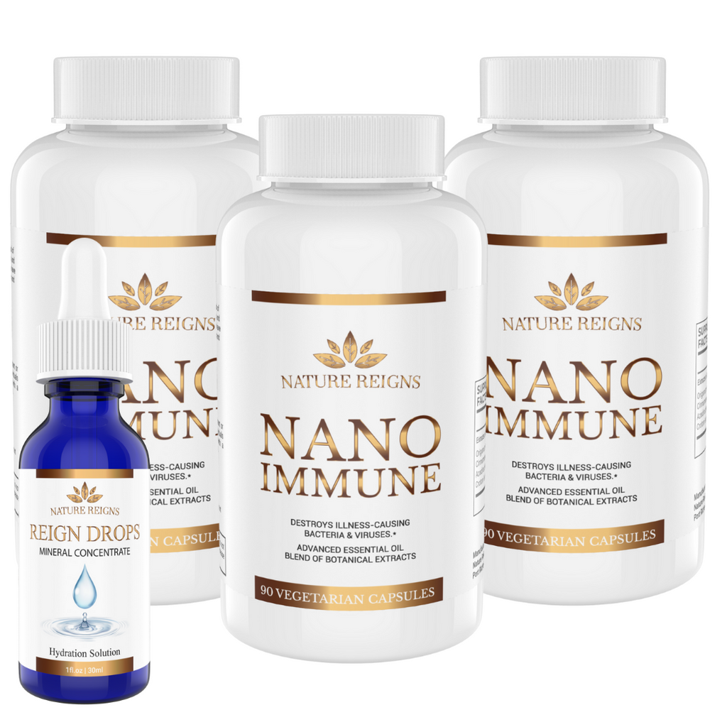3 Nano Immune + 1 Free Reigns Drops Mineral Concentrate